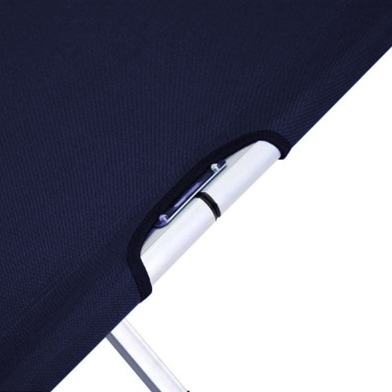Load image into Gallery viewer, Camping Bed Folding Stretcher Light Weight w/ Carry Bag Camp Portable - navy
