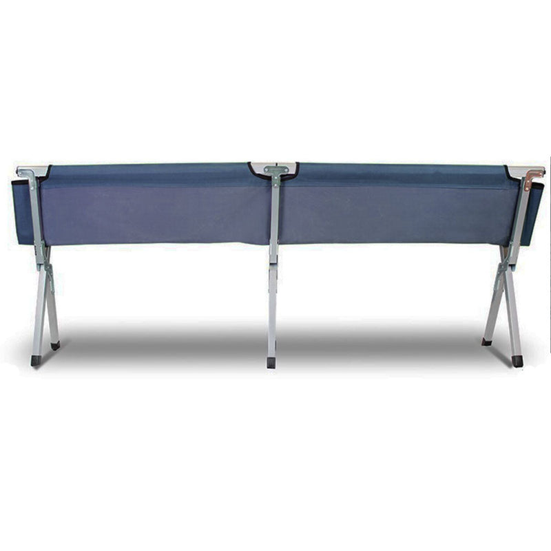 Load image into Gallery viewer, Camping Bed Folding Stretcher Light Weight w/ Carry Bag Camp Portable - navy
