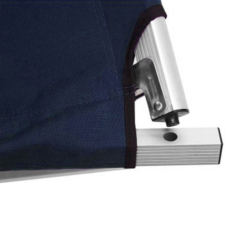 Load image into Gallery viewer, Camping Bed Folding Stretcher Light Weight w/ Carry Bag Camp Portable - navy
