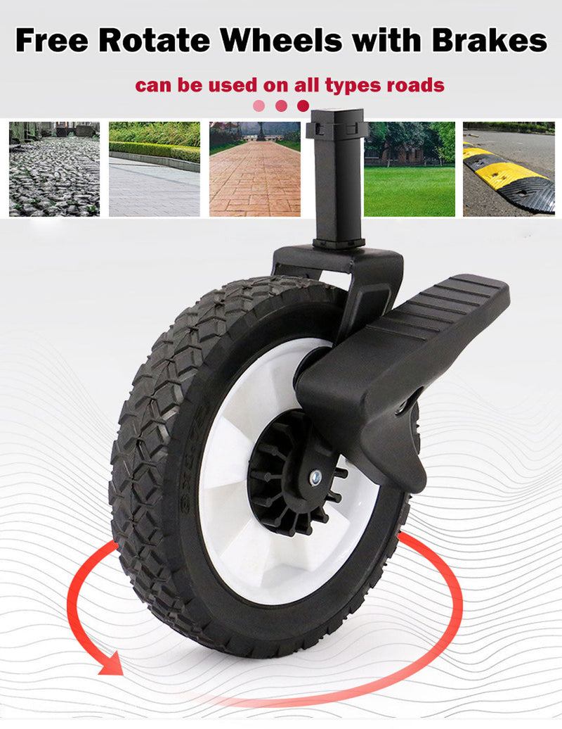 Load image into Gallery viewer, Foldable Collapsible Wagon Cart Garden Beach Outdoor Shopping Trolley Camping Brake - Black

