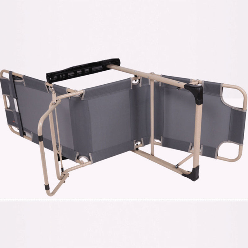 Load image into Gallery viewer, Reclining Sun Beach Deck Lounge Chair Outdoor Folding Camping Fishing Arm Rest - grey
