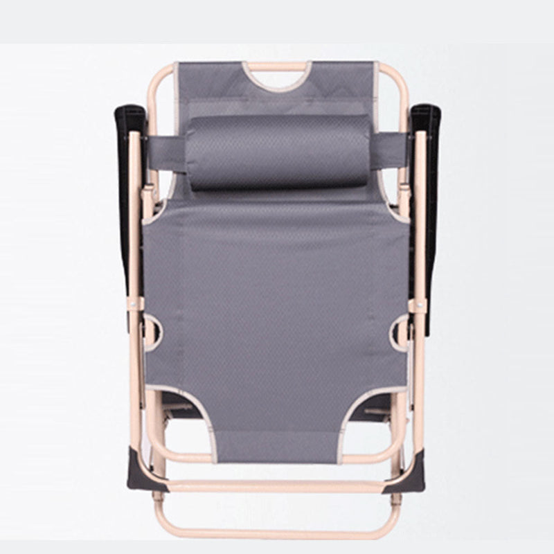 Load image into Gallery viewer, Reclining Sun Beach Deck Lounge Chair Outdoor Folding Camping Fishing Arm Rest - grey
