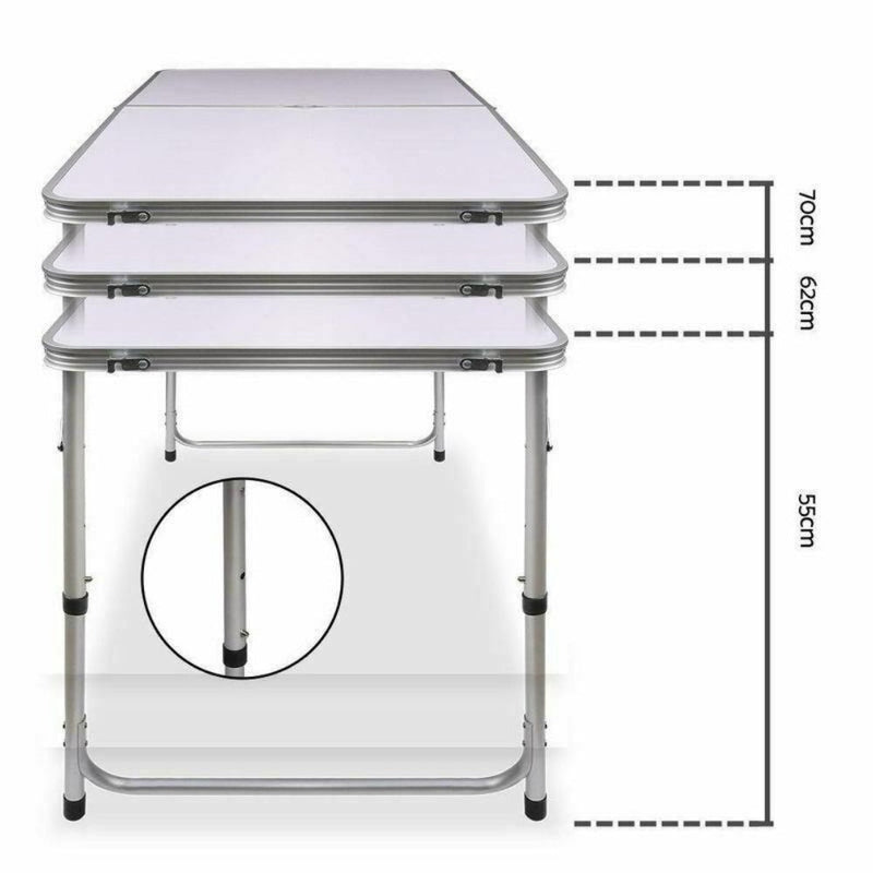 Load image into Gallery viewer, Portable Folding Picnic Camping Set BBQ Party Aluminium Table 4 Foldable Chairs
