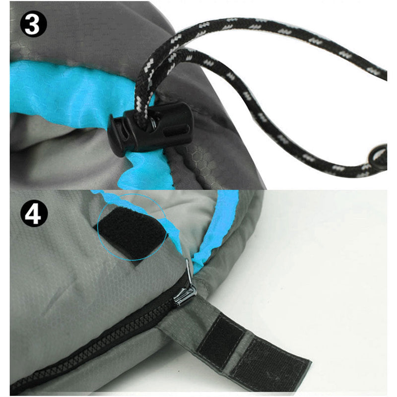 Load image into Gallery viewer, Double Camping Envelope Twin Sleeping Bag Thermal Tent Hiking Winter -15C - blue
