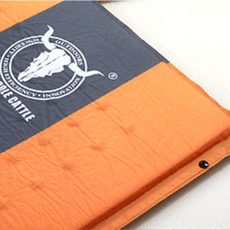 Load image into Gallery viewer, Double Self Inflating Mattress Sleeping Mat Air Bed Camping Camp Hiking Joinable - orange

