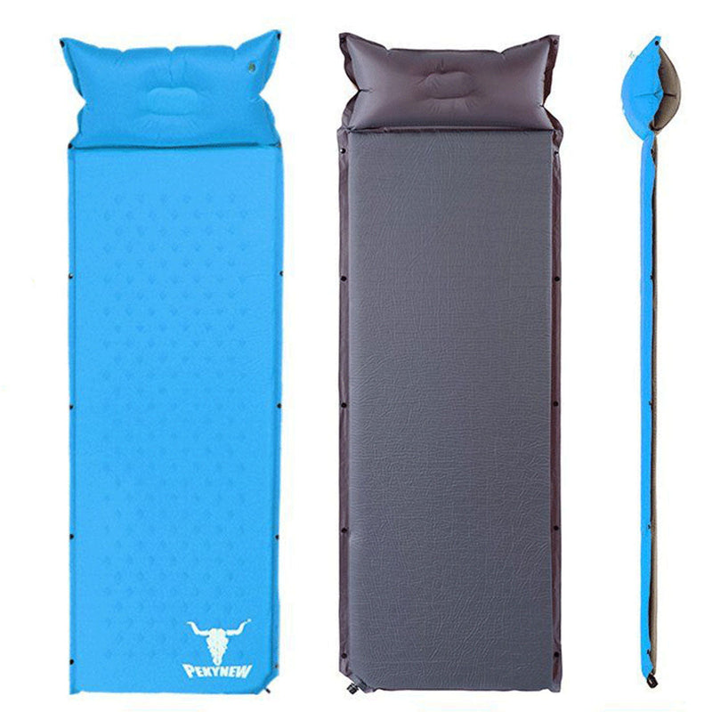 Load image into Gallery viewer, Air Bed Self Inflating Mattress Sleeping Mat Camp Camping Hiking Joinable - blue
