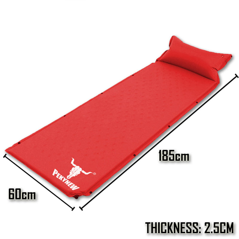 Load image into Gallery viewer, Air Bed Self Inflating Mattress Sleeping Mat Camp Camping Hiking Joinable - red
