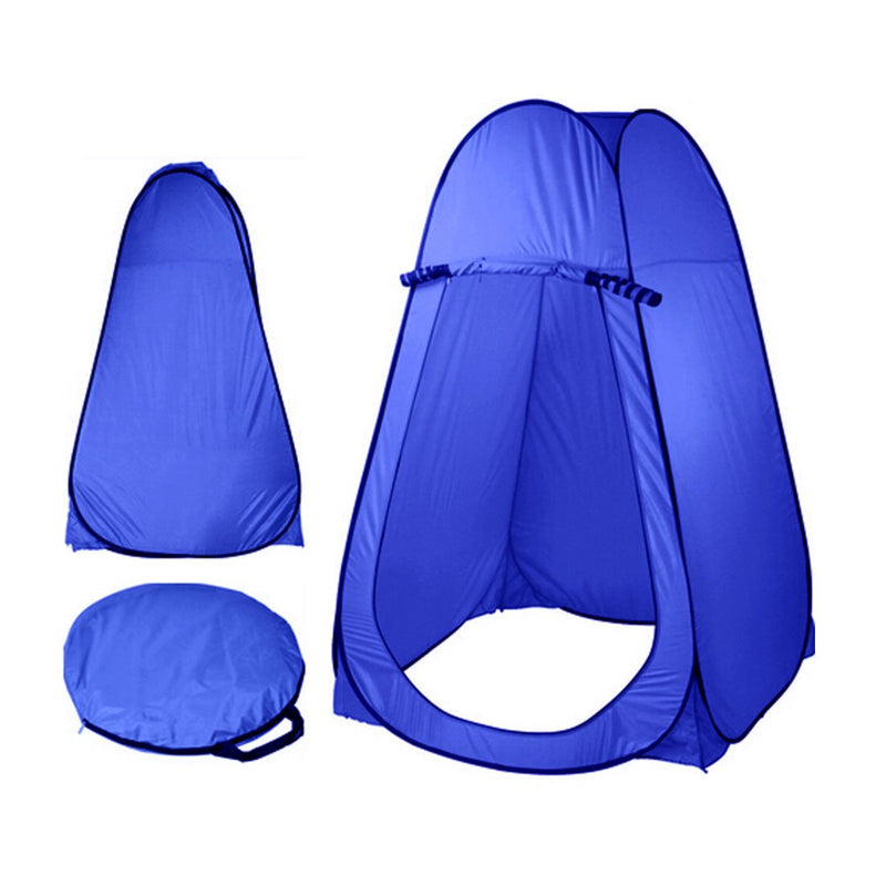 Load image into Gallery viewer, Pop Up  Portable Privacy Shower room Tent &amp;20L Outdoor Camping Water Bag Camp Set - blue
