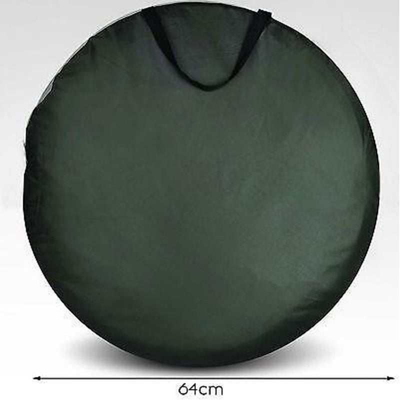 Load image into Gallery viewer, Pop Up Camping Shower Toilet Tent Outdoor Privacy Portable Change Room Shelter Silver Linen - green
