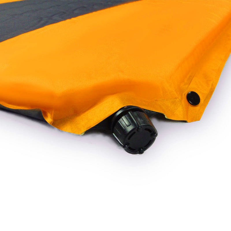Load image into Gallery viewer, Double Self Inflating Mattress Sleeping Mat Air Bed Camping Hiking Joinable - orange
