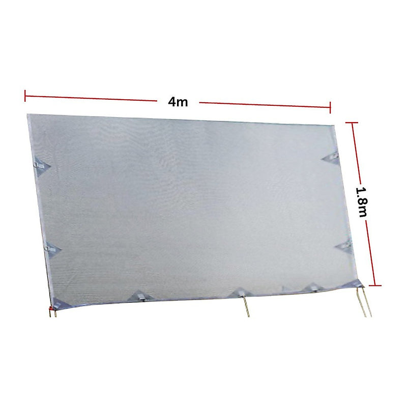 Load image into Gallery viewer, 4m Caravan Privacy Screen Side Sunscreen Sun Shade for 14&#39; Roll Out Awning
