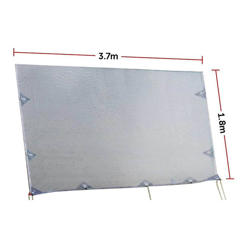 Load image into Gallery viewer, 3.7m Caravan Privacy Screen Side Sunscreen Sun Shade for 13&#39; Roll Out Awning
