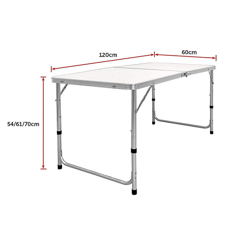 Load image into Gallery viewer, Aluminium Folding Table 120cm Portable Indoor Outdoor Picnic Party Camping Tables
