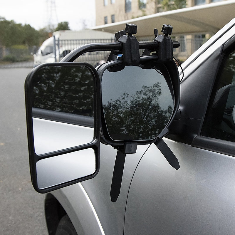 Load image into Gallery viewer, 2x Towing Mirrors Pair Clip on Multi Fit Clamp On Towing Caravan 4X4 Trailer
