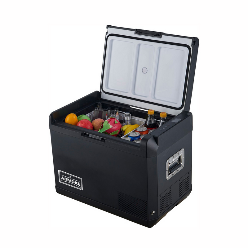 Load image into Gallery viewer, ASMOKE Premium Mini Fridge | 37L Compact Refrigerator with Roll-Bond Evaporator &amp; Internal Light
