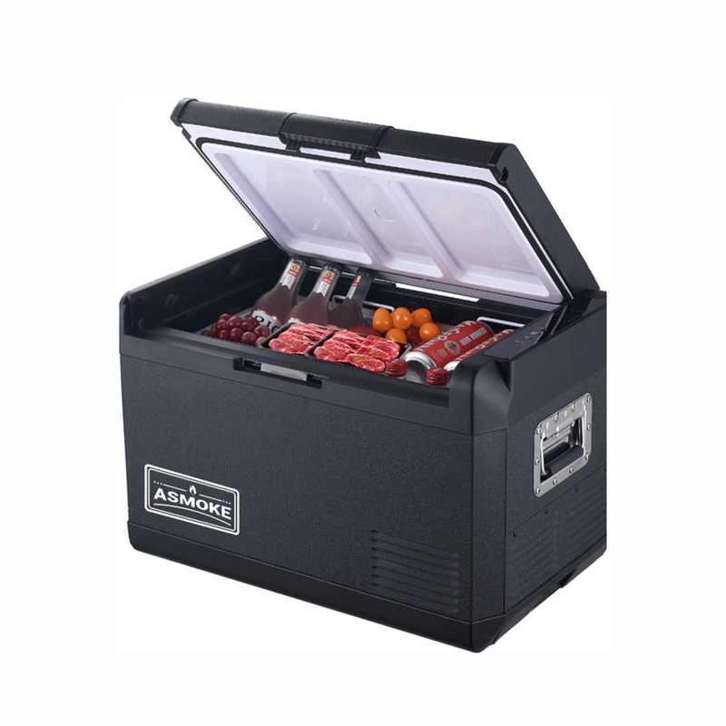 Load image into Gallery viewer, ASMOKE Premium Mini Fridge | 37L Compact Refrigerator with Roll-Bond Evaporator &amp; Internal Light
