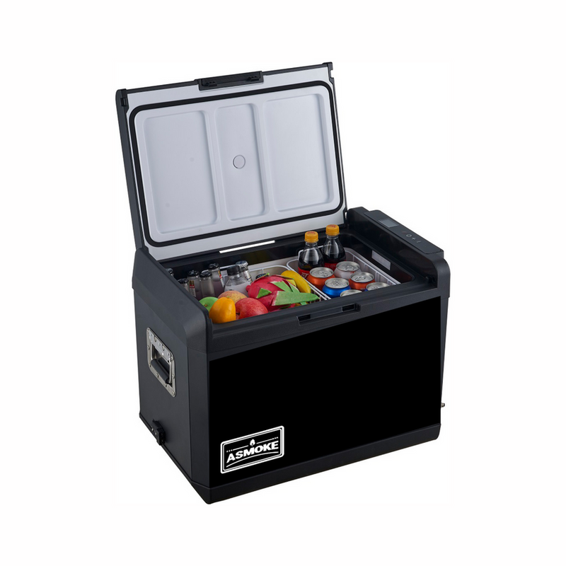 Load image into Gallery viewer, ASMOKE Premium Mini Fridge | 47L Compact Refrigerator with Roll-Bond Evaporator &amp; Internal Light
