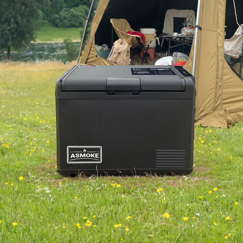 Load image into Gallery viewer, ASMOKE Premium Mini Fridge | 47L Compact Refrigerator with Roll-Bond Evaporator &amp; Internal Light
