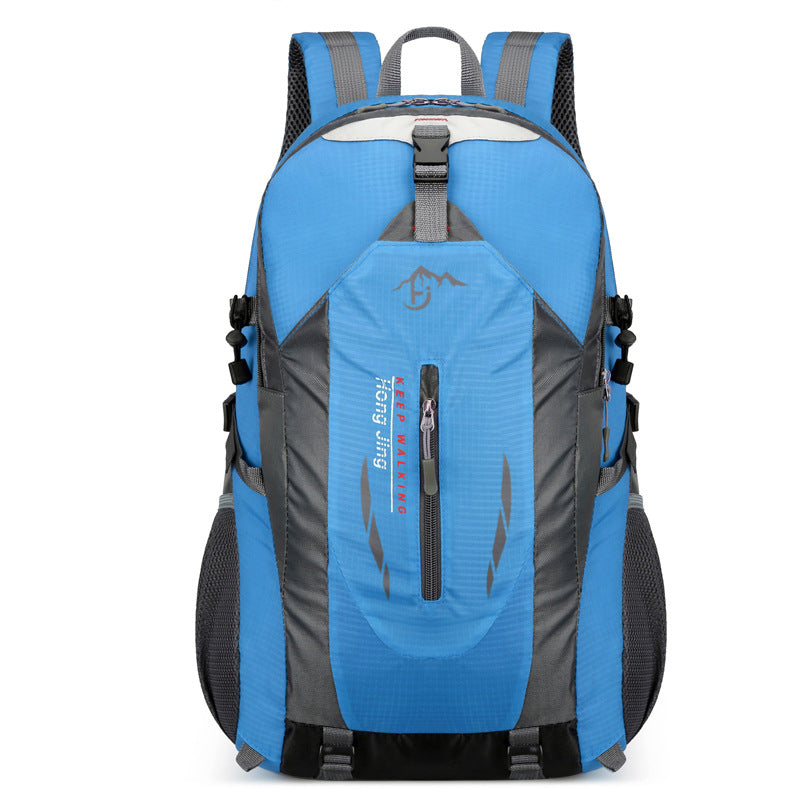 Load image into Gallery viewer, Blue Lightweight Hiking Backpack - Waterproof Outdoor Travel &amp; Camping Bag with Multi-Compartment Design
