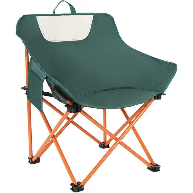 Load image into Gallery viewer, Green Outdoor Folding Camping Chair - Portable Lounge Chair, Lightweight Beach Chair, Fishing Stool, and Picnic Seat, Perfect for Outdoor Adventures
