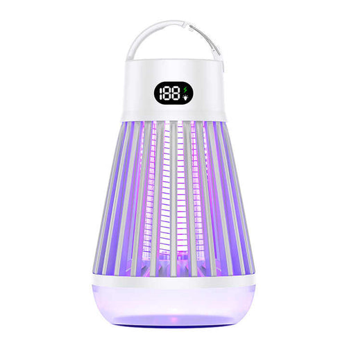 360° Electric Mosquito Killer Lamp - UV Light Insect Zapper with Digital Display for Indoor and Outdoor Use