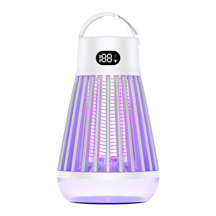 Load image into Gallery viewer, 360° Electric Mosquito Killer Lamp - UV Light Insect Zapper with Digital Display for Indoor and Outdoor Use
