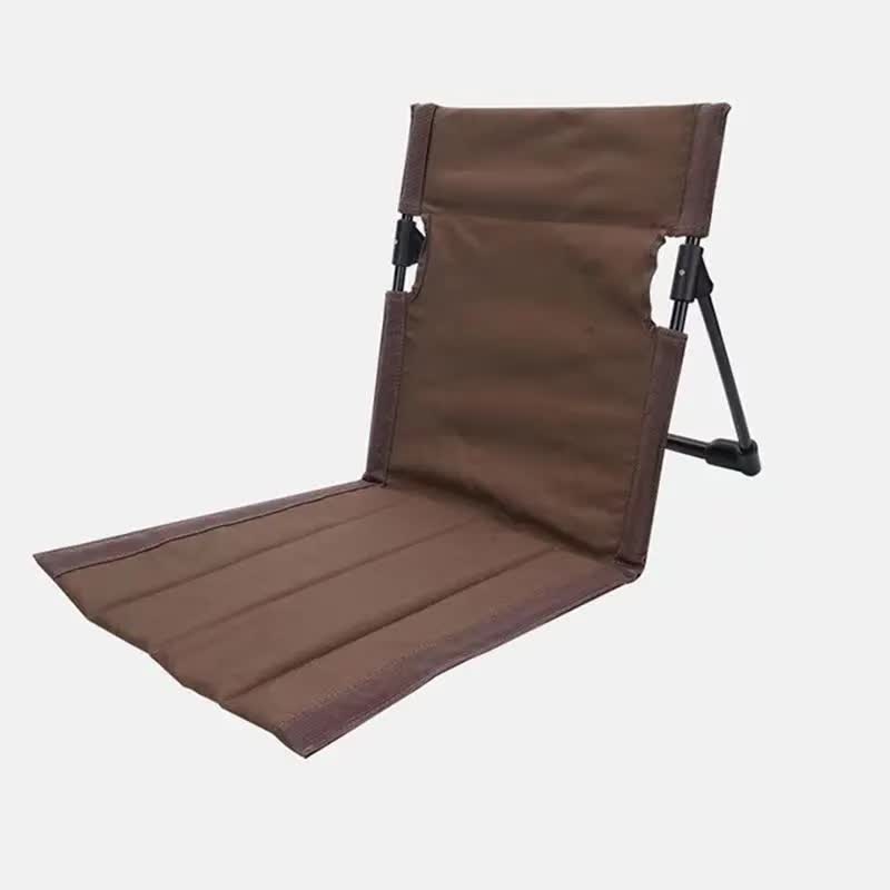 Load image into Gallery viewer, Brown Outdoor Folding Lawn Chair with Backrest - Lightweight, Portable Camping Chair, Beach &amp; Park Recliner, Easy-to-Carry for Relaxing Outdoors
