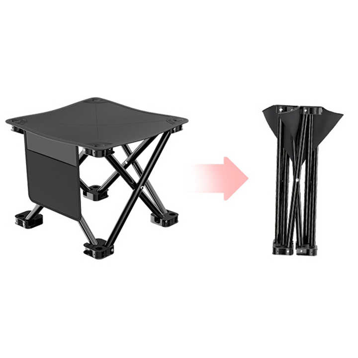 Load image into Gallery viewer, 23*28cm White Outdoor Folding Stool - Lightweight Portable Picnic Chair, Fishing Chair, Camping Seat, and Collapsible Bench for Outdoor Activities
