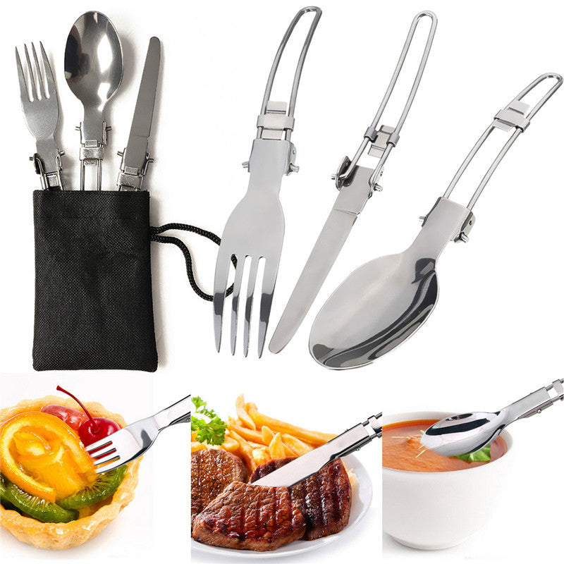 Load image into Gallery viewer, Green And Grey Compact Outdoor Camping Cookware Set with 410 Stainless Steel Utensils
