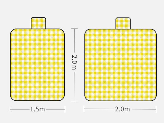 Thickened Waterproof Picnic Blanket - Portable Outdoor Beach Mat for Camping and Hiking 150*200cm(Dinosaur)