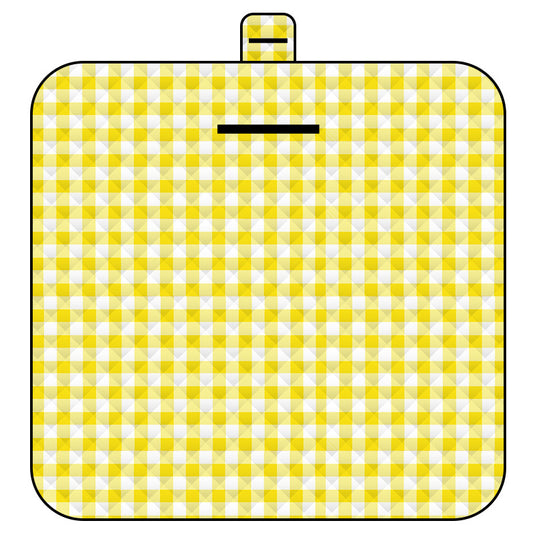 Thickened Waterproof Picnic Blanket - Portable Outdoor Beach Mat for Camping and Hiking 150*200cm(Yellow plaid)