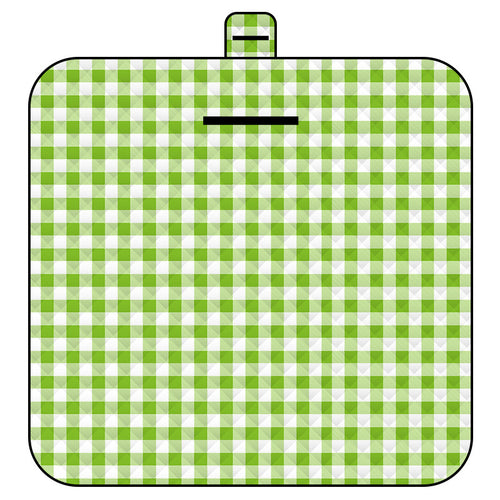 Thickened Waterproof Picnic Blanket - Portable Outdoor Beach Mat for Camping and Hiking 150*200cm(Green Plaid)