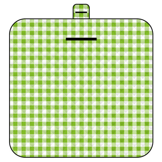 Thickened Waterproof Picnic Blanket - Portable Outdoor Beach Mat for Camping and Hiking 150*200cm(Green Plaid)