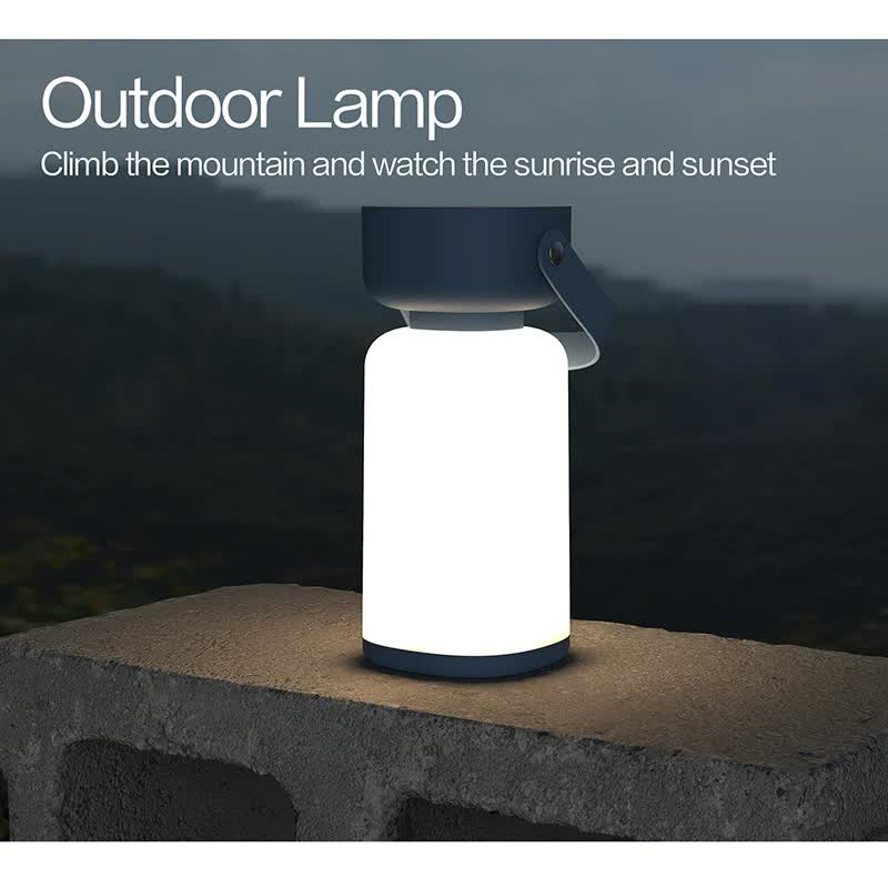 Load image into Gallery viewer, Yellow-brown Rechargeable Portable Camping Lantern - Lightweight LED Tent Light with Handle
