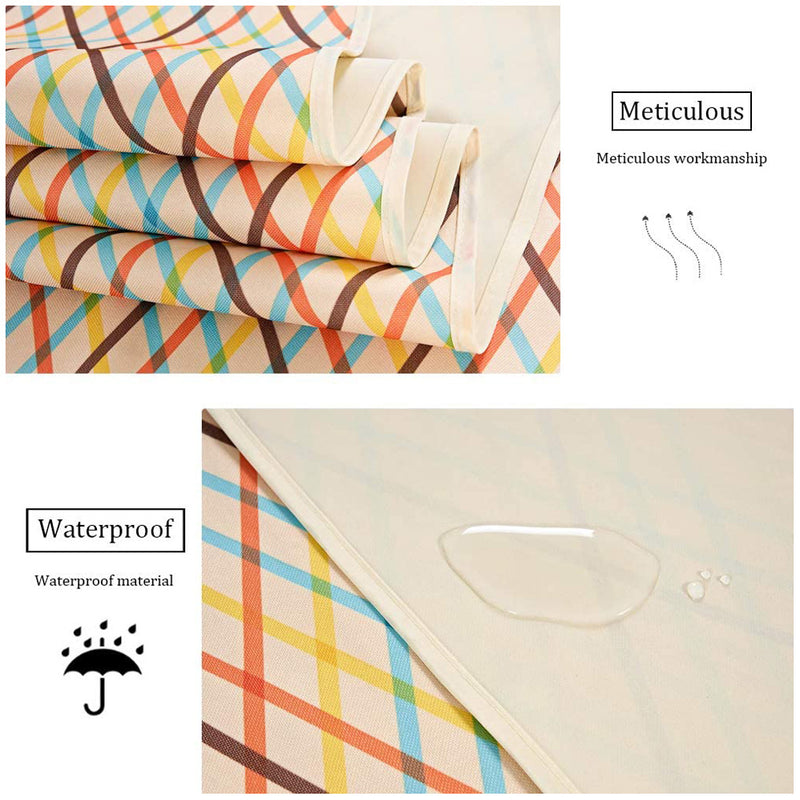 Load image into Gallery viewer, Green Stripes Stitching Premium Picnic Mat - Extra Thick &amp; Waterproof Oxford Cloth Camping Blanket - 145x180cm
