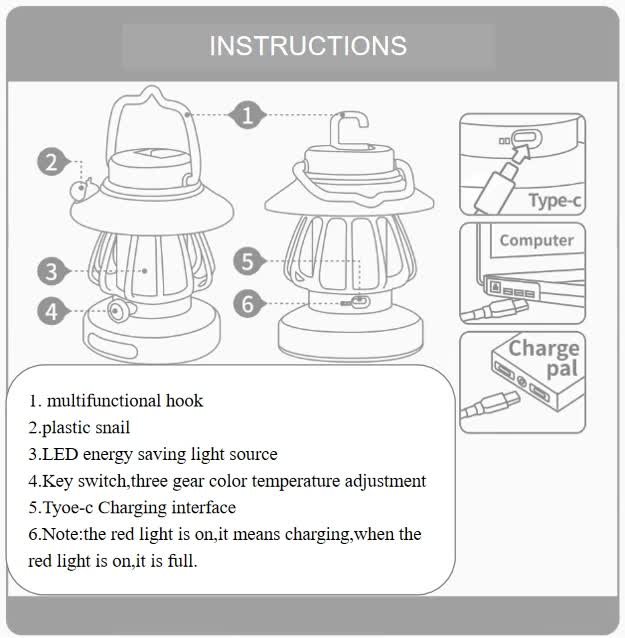Load image into Gallery viewer, Purple Retro Snail Night Light - Portable Rechargeable Camping Lantern with Hook, 3-Color Dimming
