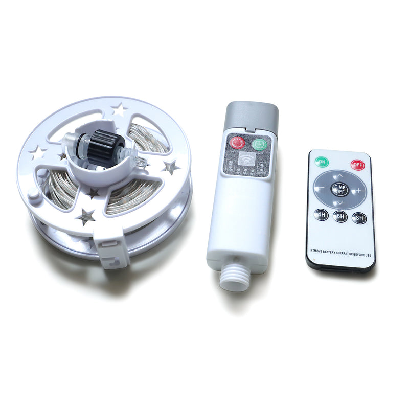 Load image into Gallery viewer, (300 lights in 30 meters color) Camping tent light kit - rechargeable power bank, spool light string, remote control
