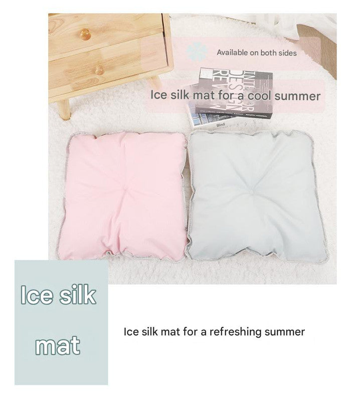 Load image into Gallery viewer, Green Premium Portable Pet Tent Bed with Cooling Mat - Breathable Foldable Outdoor Indoor Cat Dog House Shelter for Summer(Size: L)
