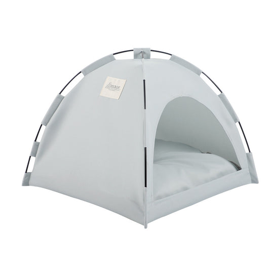 pet tent bed Grey Premium Portable Pet Tent Bed with Cooling Mat
