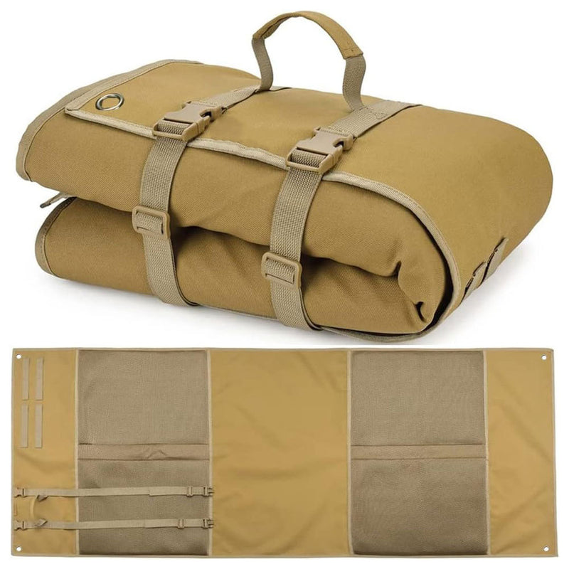Load image into Gallery viewer, Khaki Portable Outdoor Tactical Shooting Mat - Field Training, Camping, Picnic &amp; Moisture-Proof Nap Pad (200x73 cm / 78x28.5 inches)
