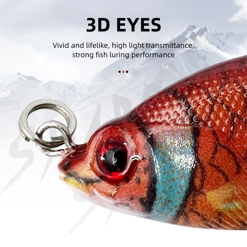 Load image into Gallery viewer, 5-Pack 2&quot; Lifelike Jointed Swimbaits for Crappie Bass Trout, , Swimbait for Relax Family Fishing
