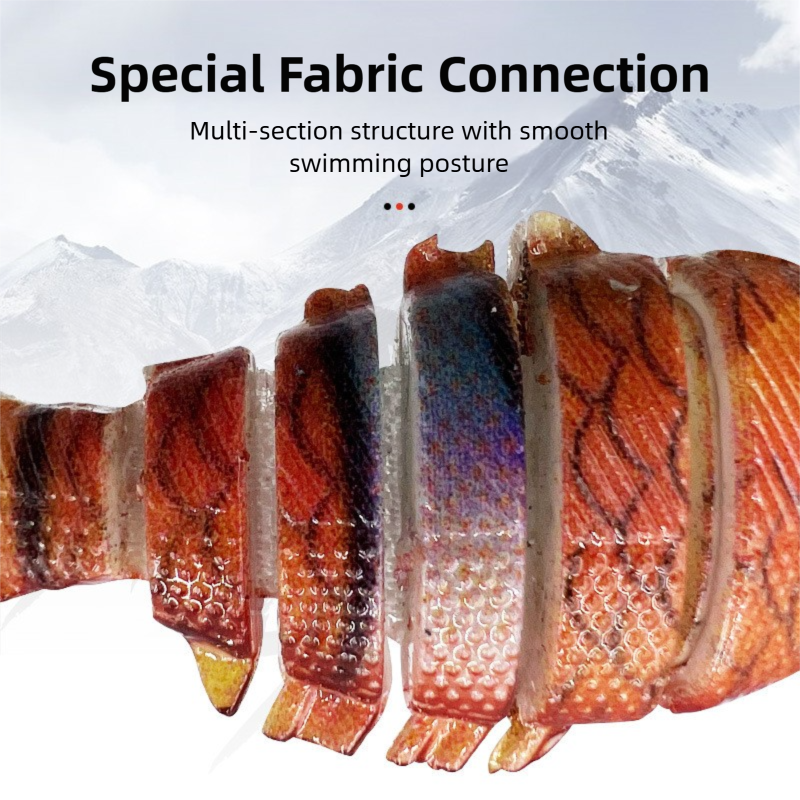 Load image into Gallery viewer, 5-Pack 2&quot; Lifelike Jointed Swimbaits for Crappie Bass Trout, , Swimbait for Relax Family Fishing
