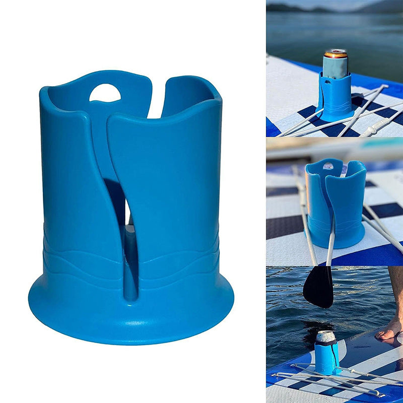 Load image into Gallery viewer, 2-Pack Green Outdoor Surfboard Water Bottle Holder - Portable PP &amp; Silicone Drink Stabilizer for Water Sports
