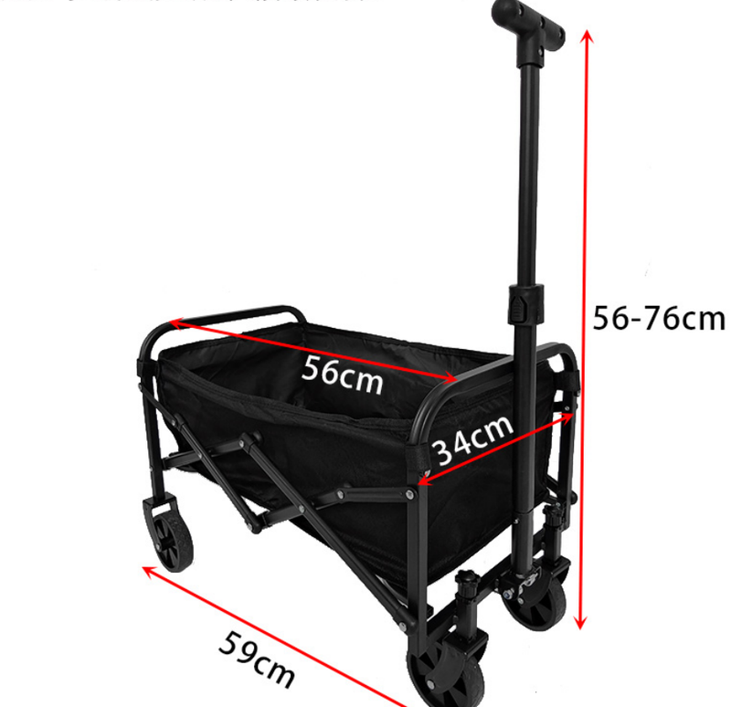 Load image into Gallery viewer, Mini Foldable Outdoor Camping &amp; Utility Wagon with 5-Inch Wheels
