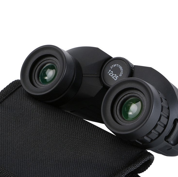 Load image into Gallery viewer, Compact 12x25 Binoculars High Power HD BAK4 Prism Waterproof Telescope for Bird Watching Hiking Travel Concerts
