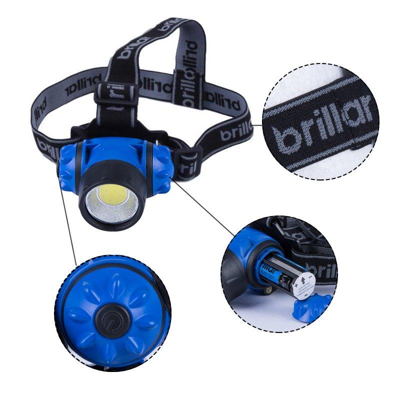 Load image into Gallery viewer, 3 Mode Headlamp with COB LED Technology-Black/Blue
