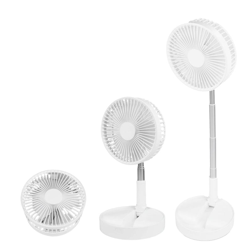 Load image into Gallery viewer, Folding Telescopic 4.5W Portable Height/Tilt Adjustable Rechargeable Cordless Fan
