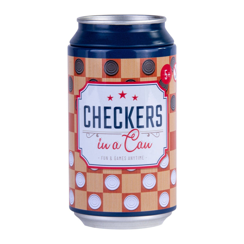 Load image into Gallery viewer, Checkers In a Can - Travel Board Game
