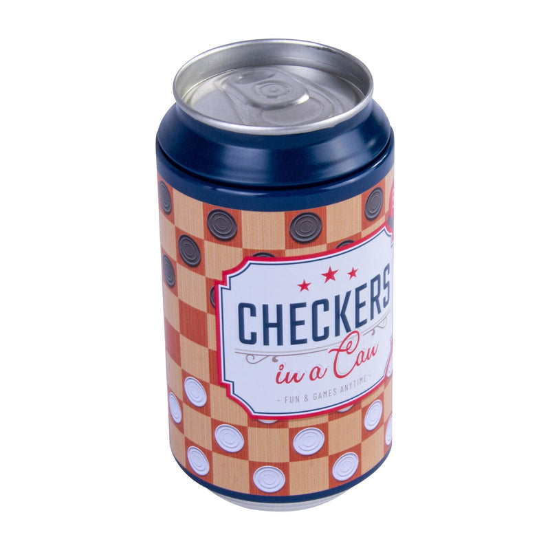 Load image into Gallery viewer, Checkers In a Can - Travel Board Game
