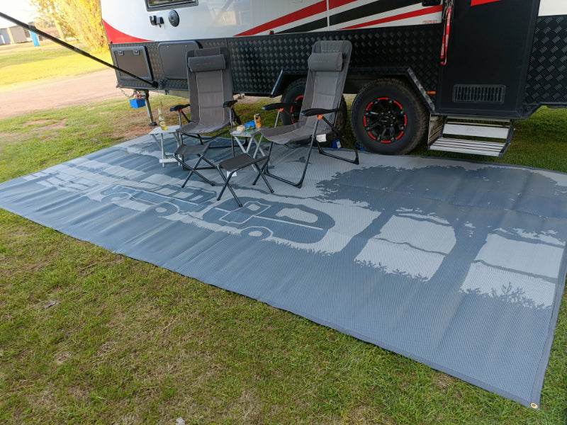 Load image into Gallery viewer, Caravan Camping 3m x 1.8m recycled mat
